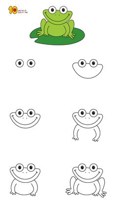 236x420 How To Draw A Frog For Kids - Simple Frog Drawing