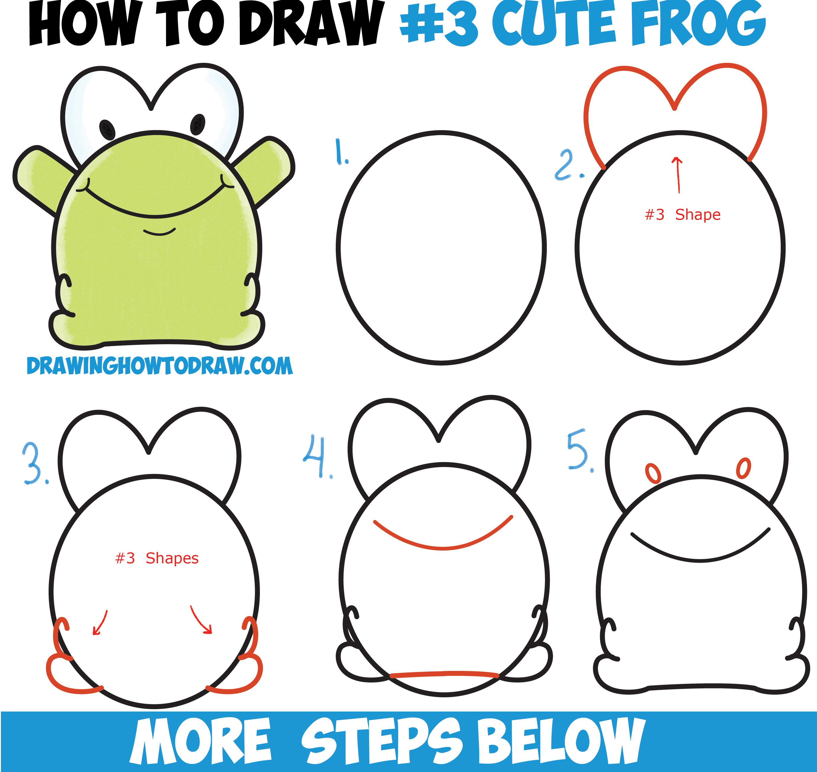 Easy Kawaii Frog Drawing Go Images Cafe