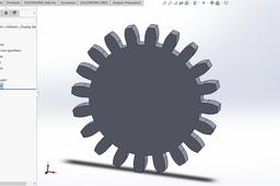 256x170 gear design drawing in solidworks grabcad tutorials - Simple Gear Drawing