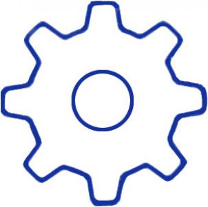 302x301 how to draw a gear, step - Simple Gear Drawing