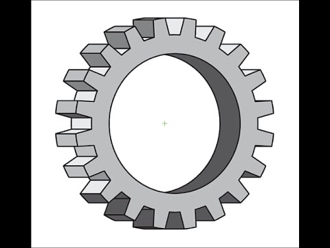 480x360 how to create a simple cog or gear using adobe illustrator - Simple Gear Drawing