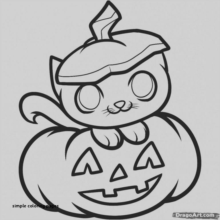 768x768 Simple Coloring Pages Fall Worksheets For Preschool Coloring Pages - Simple Ghost Drawing