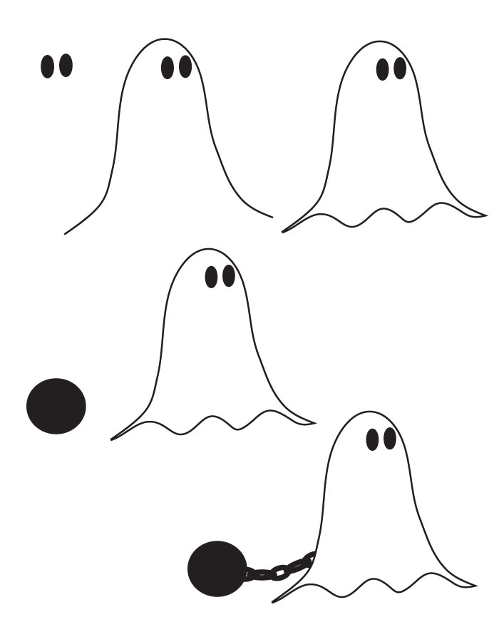 700x900 Drawing Ghost - Simple Ghost Drawing