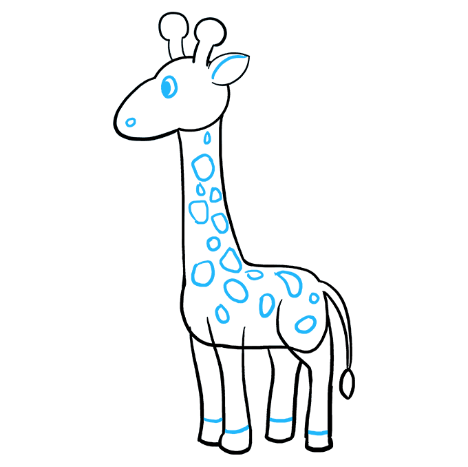 Simple Giraffe Drawing