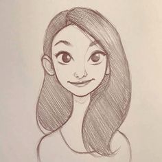 Simple Girl Drawing at PaintingValley.com | Explore collection of ...