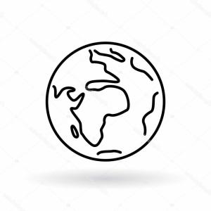 300x300 simple globe icons earth flat sign soidergi - Simple Globe Drawing