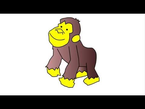 480x360  - Simple Gorilla Drawing