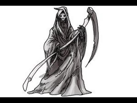 480x360 How To Draw A Grim Reaper Step - Simple Grim Reaper Drawings