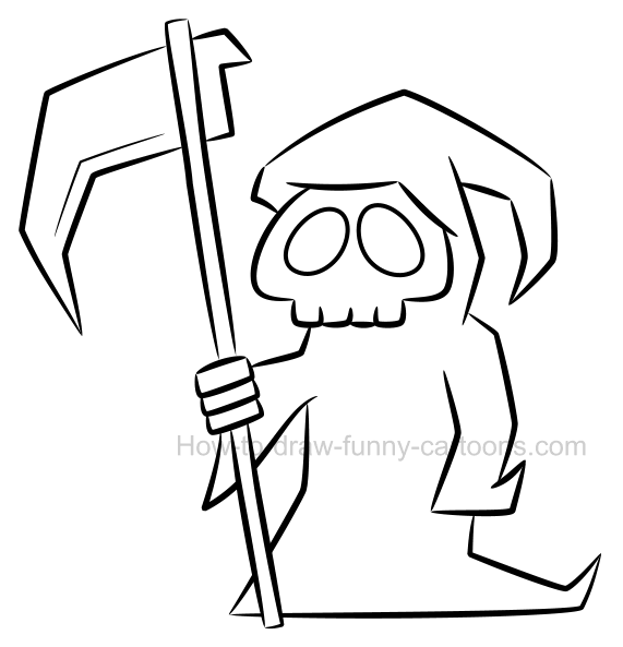 Simple Grim Reaper Drawings At Paintingvalley Com Explore