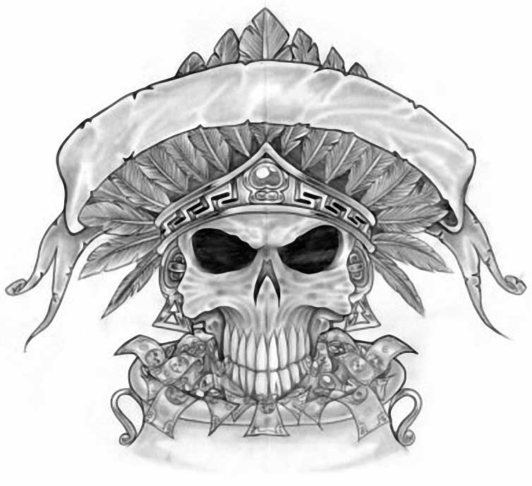 754x690 Awesome Mexican Skull Tattoos Design Sketches Drawing Grim Reap - Simple Grim Reaper Drawings