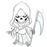 200x200 Cool Grim Reaper Drawings - Simple Grim Reaper Drawings