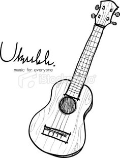 236x312 Acoustic Guitar, Sketch, Drawing, Illustration Painting Ideas - Simple Guitar Drawing
