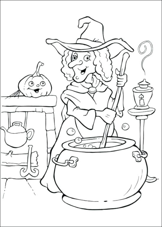 550x770 witch coloring sheet pages witches of ideas halloween benneedham - Simple Halloween Witch Drawing