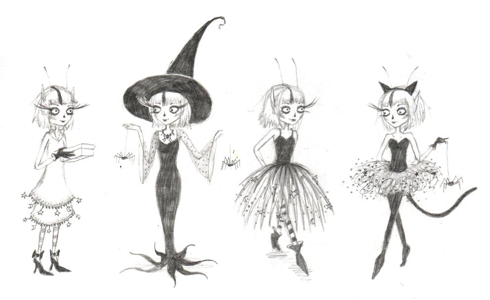 992x608 Witch Drawing Dress For Free Download - Simple Halloween Witch Drawing