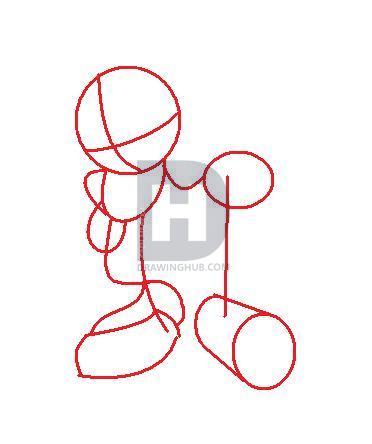 372x444 How To Draw Amy Rose, Step - Simple Hammer Drawing