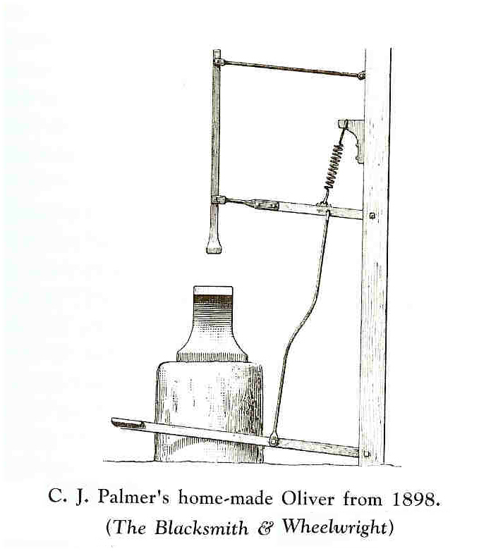 679x782 Simple Treadle Hammer For Bladesmithing - Simple Hammer Drawing