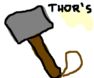 300x250 Thor's Hammer Drawing - Simple Hammer Drawing