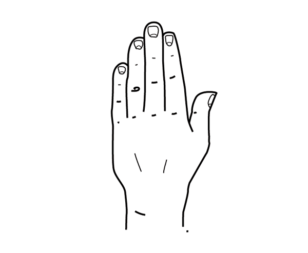 600x493 quick tip how to draw a hand based on geometric shapes - Simple Hand Drawing
