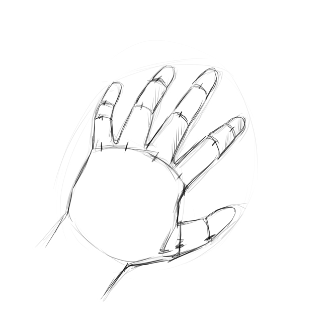 660x660 Drawing Hands - Simple Hand Drawing