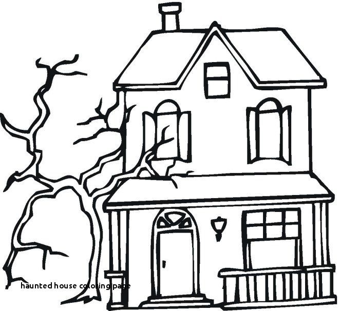 660x606 haunted house coloring pages luxury haunted house drawing - Simple Haunted House Drawing