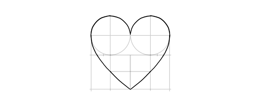 850x350 How To Draw A Heart - Simple Heart Drawing