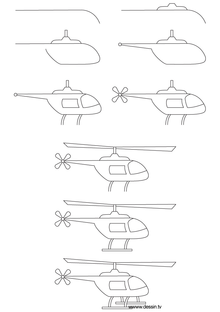 744x1052 Drawing Helicopter - Simple Helicopter Drawing