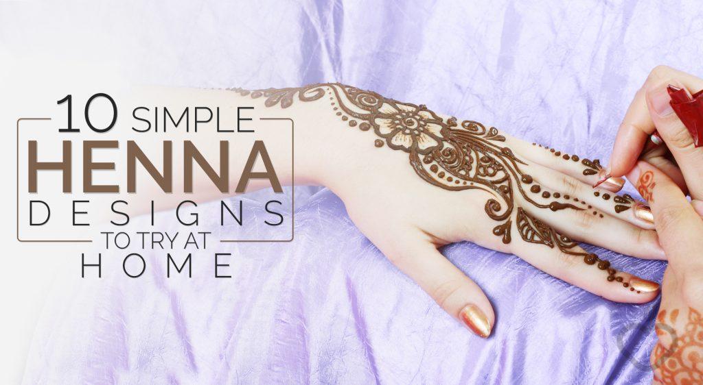 1024x562 simple henna designs to try at home - Simple Henna Drawings