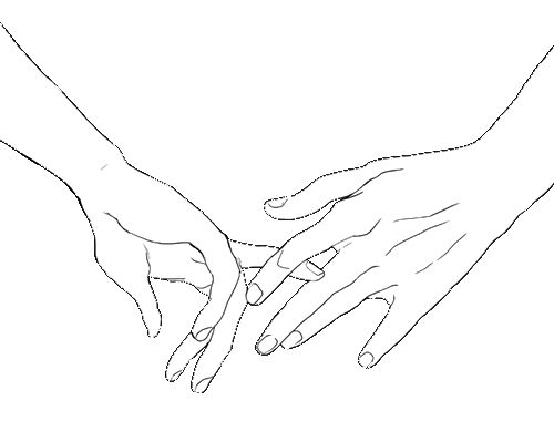 500x389 Pictures Of Simple Holding Hands Drawing - Simple Holding Hands Drawing