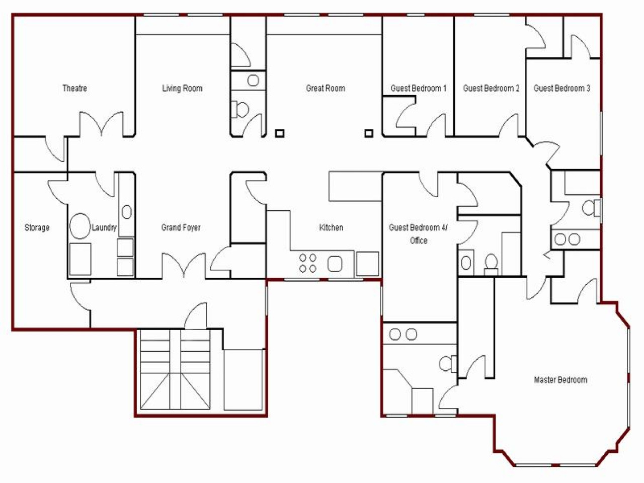 1280x960 easy drawing house plans magnificent create simple floor plan - Simple House Drawing
