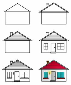 236x280 Simple House Drawing - Simple House Drawing