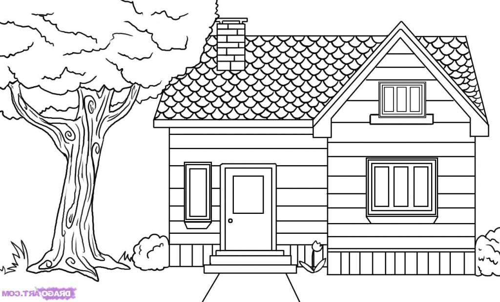 1024x620 House Drawing Step - Simple House Drawing