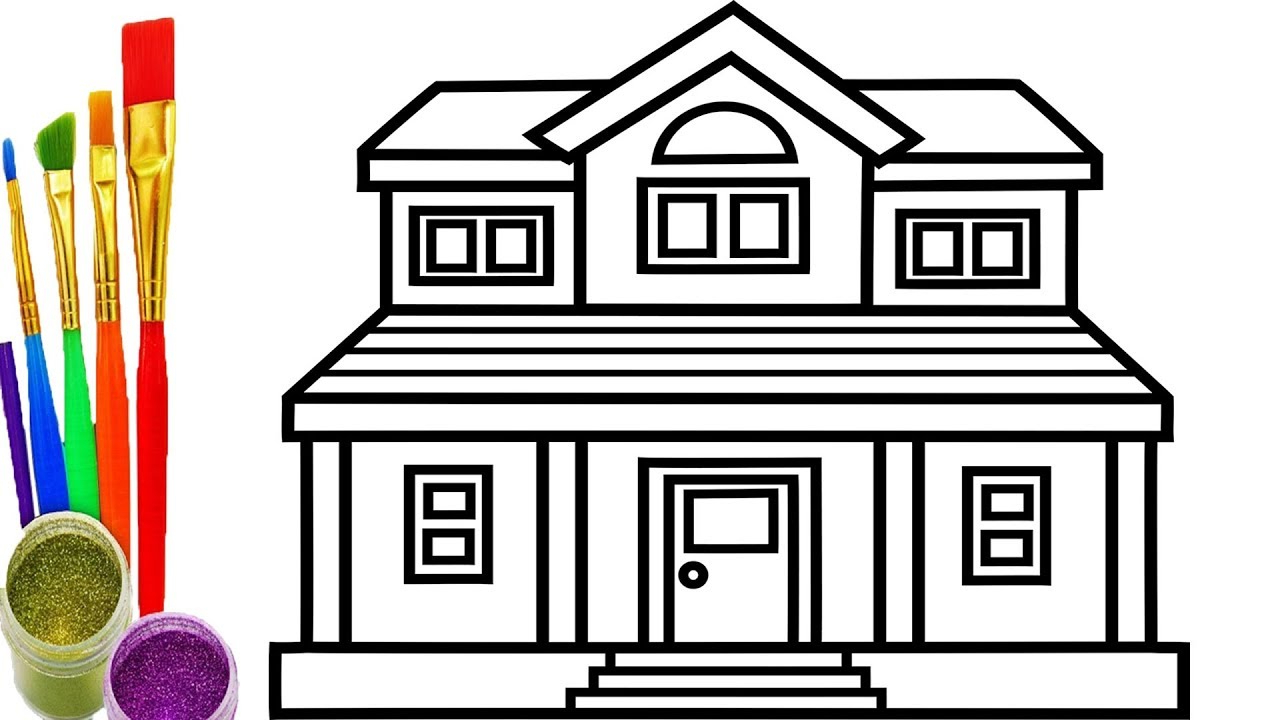 Simple House Drawing at PaintingValley.com | Explore collection of