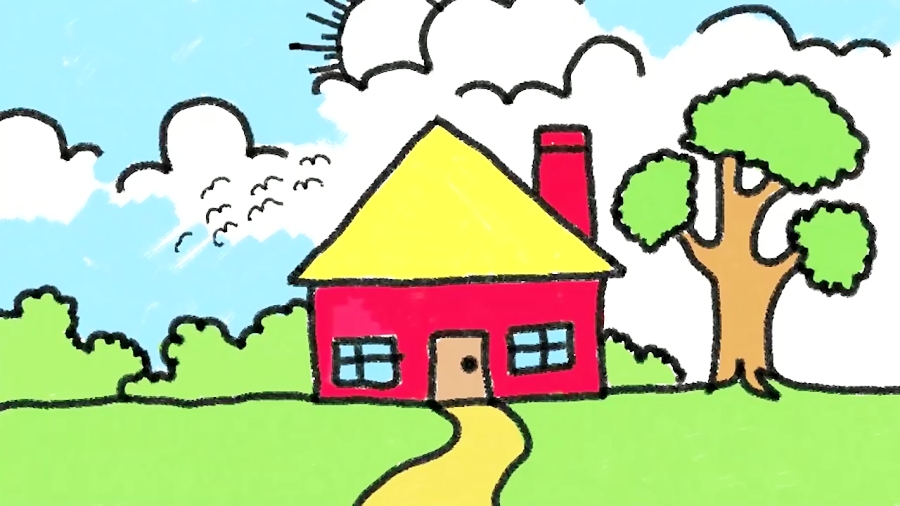 35+ Latest Easy Pucca House Drawing For Kids Charmimsy