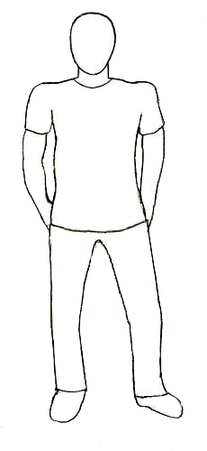 230x500 How To Draw A Human Figure - Simple Human Drawing