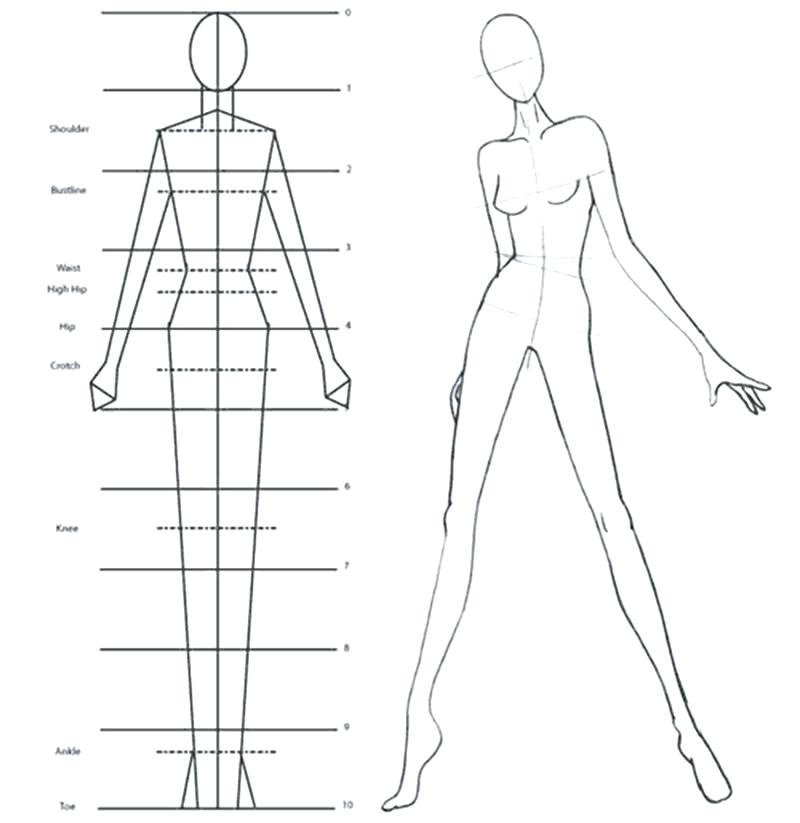 800x823 Human Figure Drawing Template Male Fashion Templates Beautiful - Simple Human Drawing