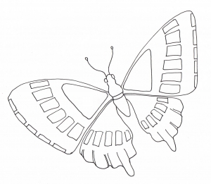 300x261 Insects Coloring Pages For Kids To Print Color - Simple Insect Drawings