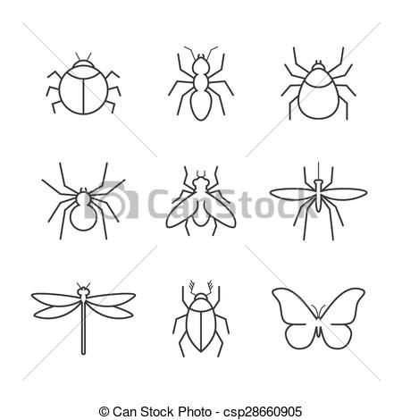450x470 Simple Ant Drawing - Simple Insect Drawings
