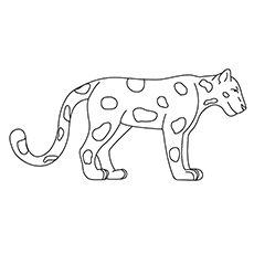 230x230 best free printable jaguar coloring pages online - Simple Jaguar Drawing