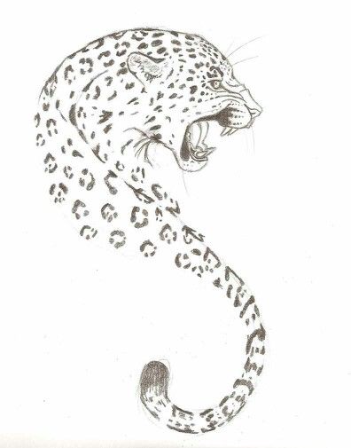 396x505 nice simple jaguar design - Simple Jaguar Drawing