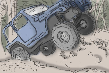 375x250 simple jeep draw - Simple Jeep Drawing