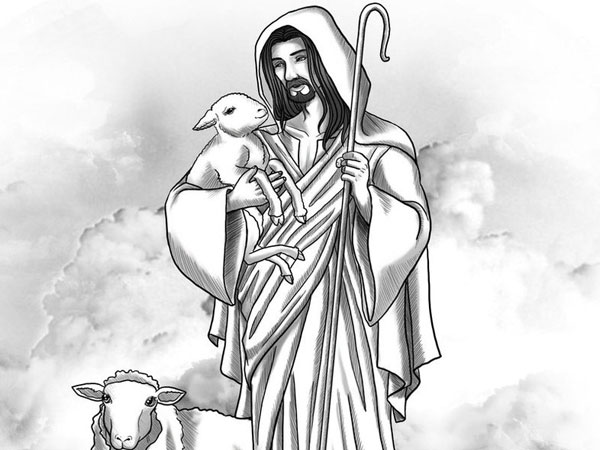 600x450 drawings of jesus magnificent examples - Simple Jesus Drawing