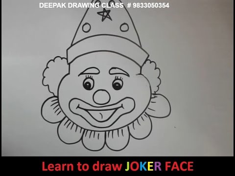 480x360 Learn To Draw Joker Face - Simple Joker Drawing