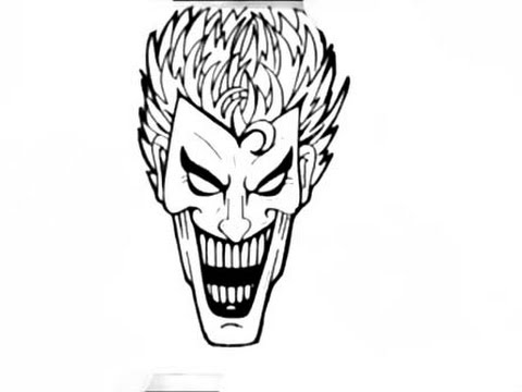 480x360 Simple Joker Drawing At Getdrawings Com Free For Personal Use - Simple Joker Drawing
