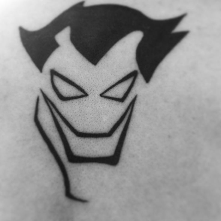 736x736 Simple Joker Tattoo - Simple Joker Drawing