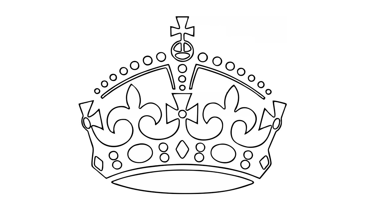 Simple King Crown Drawing - Simple King Crown Drawing. 