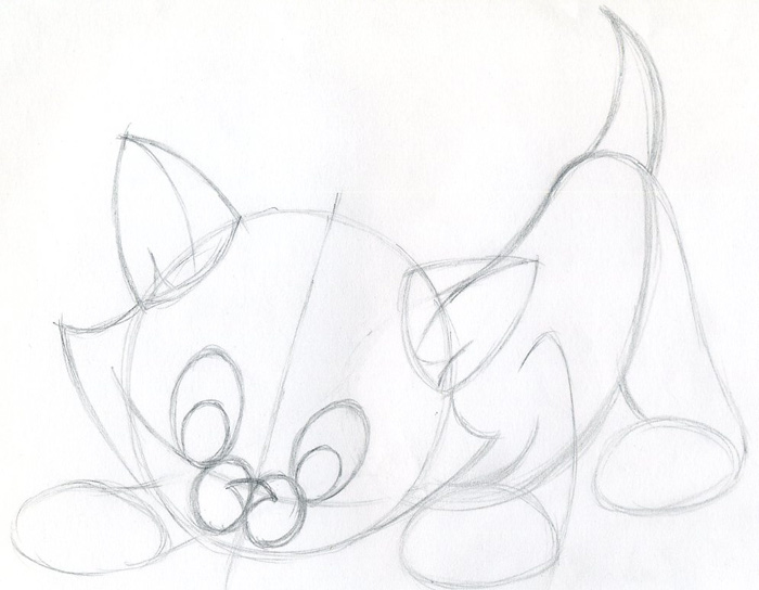 700x544 how to draw cartoon kitten easily and effortlessly in few simple - Simple Kitten Drawing