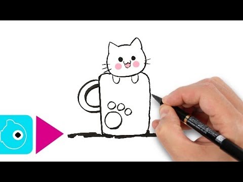 480x360 How To Draw A Kitten - Simple Kitten Drawing