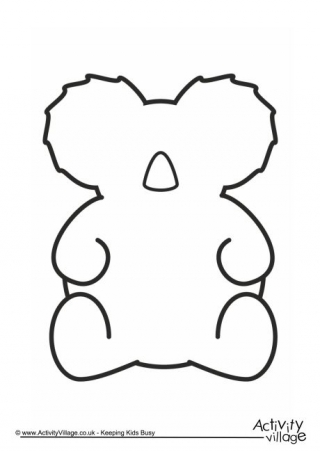 320x452 Koala Printables - Simple Koala Drawing
