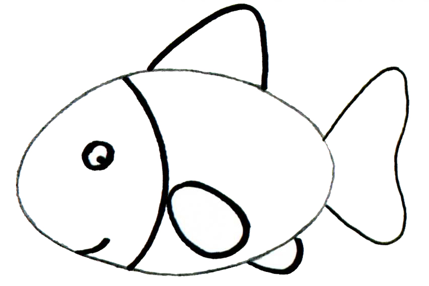 850x567 How To Draw A Simple Fish Drawing Of Sweet Sardinia How To Draw - Simple Koi Drawing