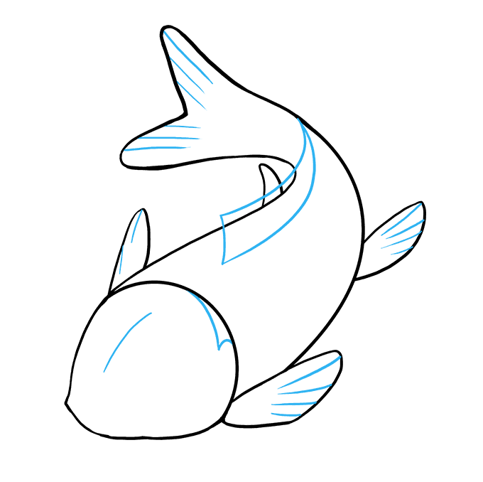 680x678 How To Draw A Koi Fish - Simple Koi Drawing